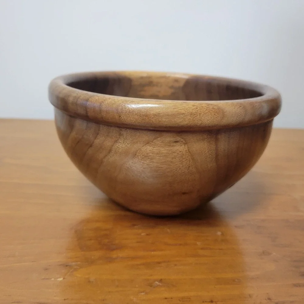Solid black Walnut Wooden Bowl